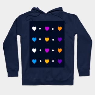 Heart and Dot design Hoodie